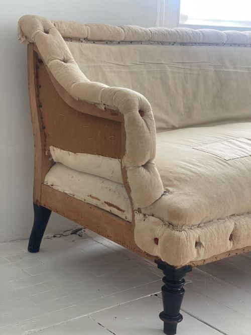 19TH CENTURY FRENCH SOFA CHAISE - ADDITIONAL PHOTO 5