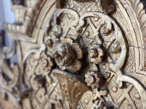 18TH CENTURY FRENCH GILT MIRROR CREST - ADDITIONAL PHOTO 5
