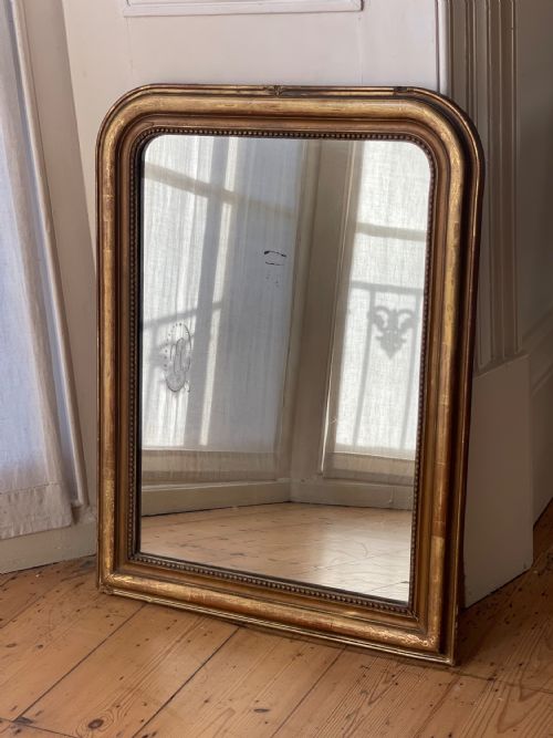 19TH CENTURY FRENCH GILT LOUIS PHILIPPE MIRROR - ADDITIONAL PHOTO 1