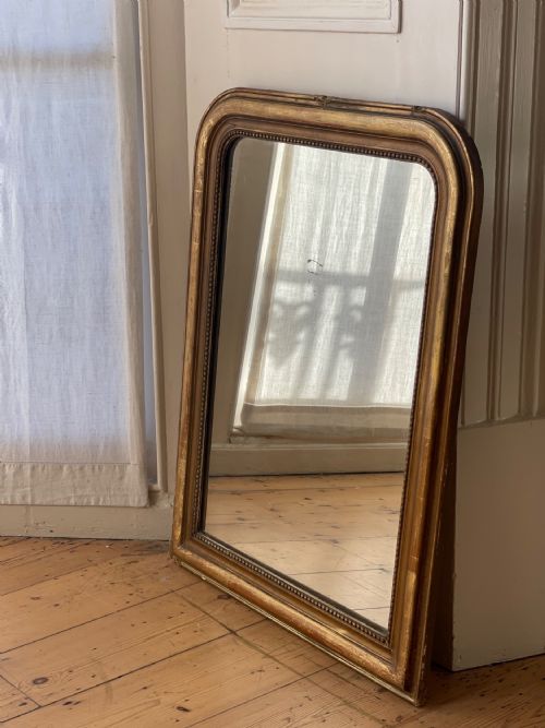 19TH CENTURY FRENCH GILT LOUIS PHILIPPE MIRROR - ADDITIONAL PHOTO 3