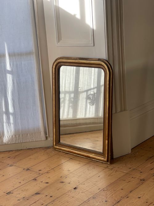19TH CENTURY FRENCH GILT LOUIS PHILIPPE MIRROR - ADDITIONAL PHOTO 6