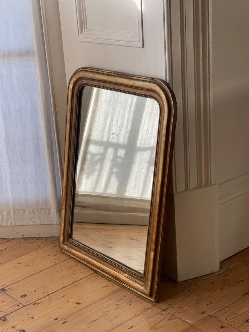 19TH CENTURY FRENCH GILT LOUIS PHILIPPE MIRROR - ADDITIONAL PHOTO 8