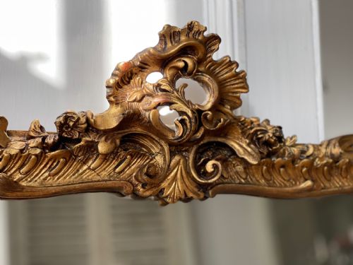 ANTIQUE ITALIAN GILT MIRROR - ADDITIONAL PHOTO 1