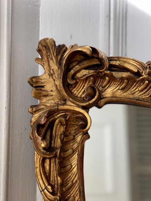 ANTIQUE ITALIAN GILT MIRROR - ADDITIONAL PHOTO 2