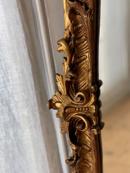 ANTIQUE ITALIAN GILT MIRROR - ADDITIONAL PHOTO 4