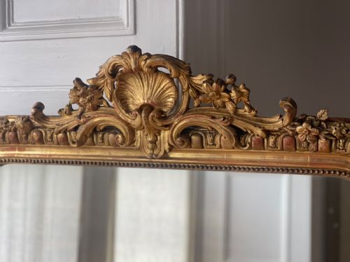 19TH CENTURY FRENCH LOUIS XV MIRROR - ADDITIONAL PHOTO 6