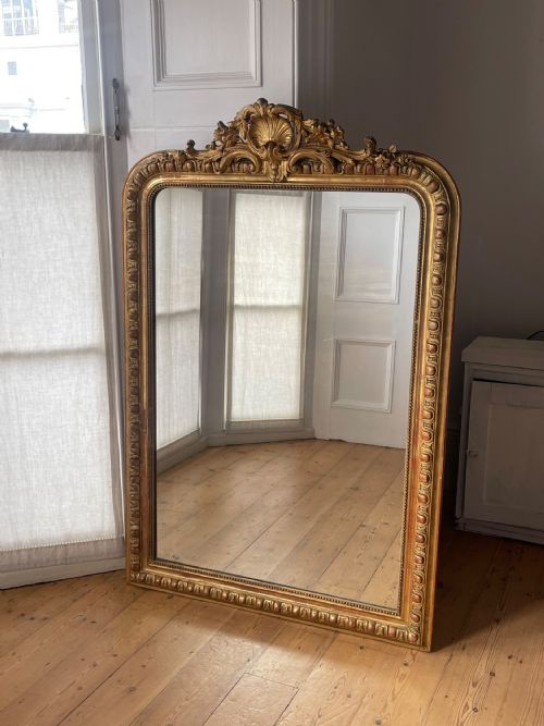 19th century french louis xv mirror - CATEGORY: ANTIQUE MIRRORS - DATED 19TH CENTURY