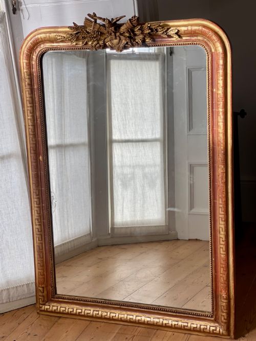 antique french gilt mirror - CATEGORY: ANTIQUE MIRRORS - DATED 19TH CENTURY