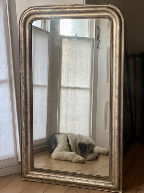 ANTIQUE FRENCH GILT LOUIS PHILIPPE MIRROR - ADDITIONAL PHOTO 2
