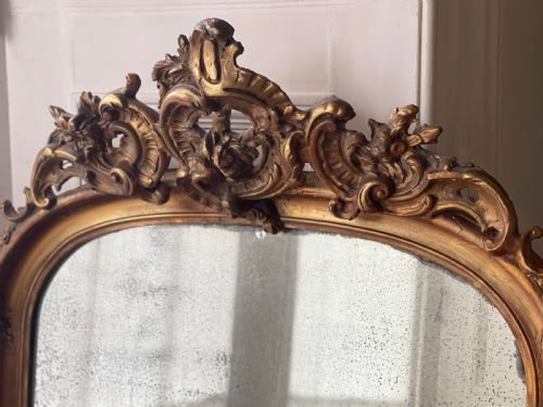 19TH CENTURY FRENCH GILT LOUIS XV MIRROR - ADDITIONAL PHOTO 10