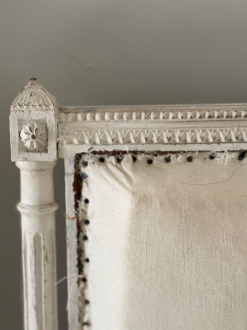 LATE 19TH CENTURY FRENCH LOUIS XVI SOFA CHAISE - ADDITIONAL PHOTO 12