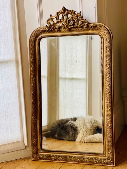 19TH CENTURY FRENCH LOUIS XV MIRROR - ADDITIONAL PHOTO 2