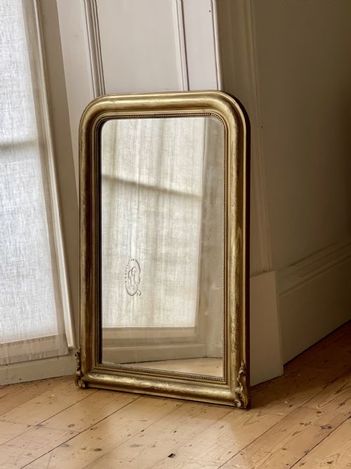19th century french gilt louis philippe mirror c1850 - CATEGORY: ANTIQUE MIRRORS - DATED 19TH CENTURY