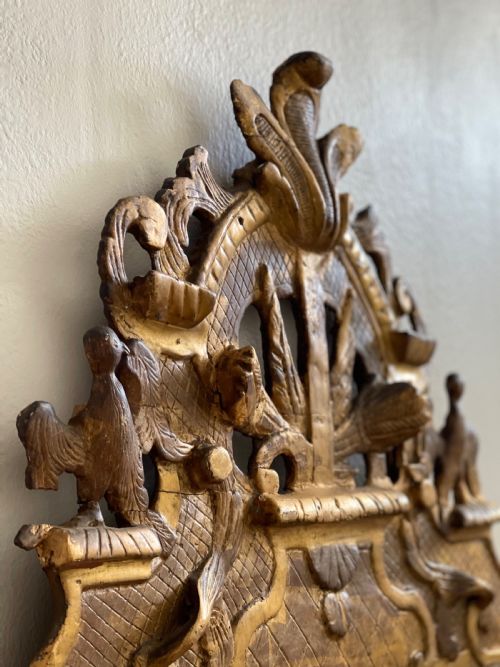18TH CENTURY FRENCH GILT WOOD MARRIAGE MIRROR - ADDITIONAL PHOTO 9