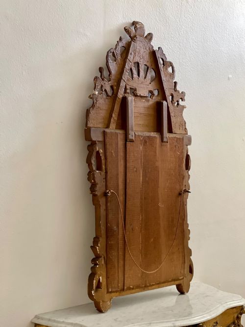 18TH CENTURY FRENCH GILT WOOD MARRIAGE MIRROR - ADDITIONAL PHOTO 16