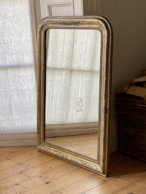19th century french gilt louis philippe mirror c1860 - CATEGORY: ANTIQUE MIRRORS - DATED 1860