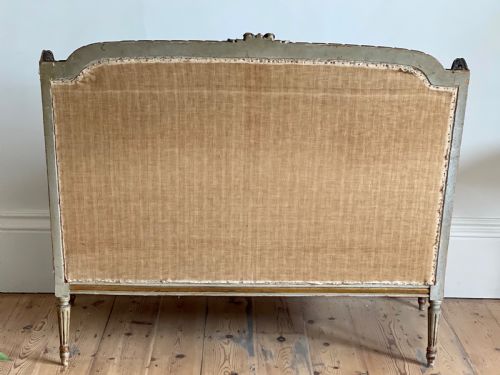 19TH CENTURY FRENCH LOUIS XVI SOFA ORIGINAL PAINT - ADDITIONAL PHOTO 1