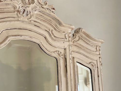 ANTIQUE FRENCH TRIPLE ARMOIRE - ADDITIONAL PHOTO 6