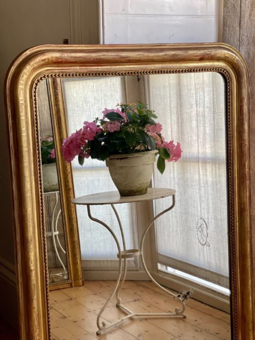 19TH CENTURY FRENCH GILT LOUIS PHILIPPE MIRROR C1860 - ADDITIONAL PHOTO 8