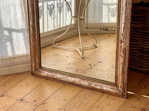 ANTIQUE FRENCH SILVER GILT MIRROR - ADDITIONAL PHOTO 13