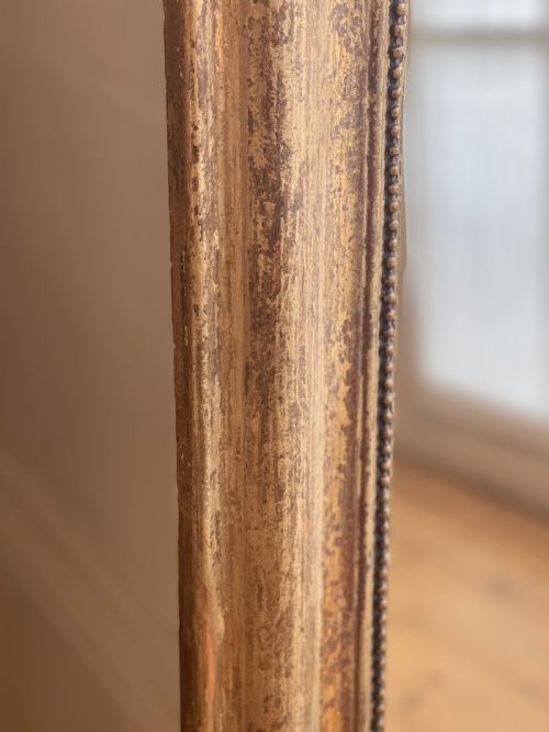 19TH CENTURY FRENCH GILT LOUIS PHILIPPE MIRROR - ADDITIONAL PHOTO 1