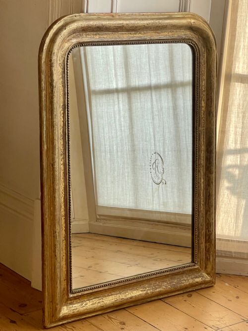 19TH CENTURY FRENCH GILT LOUIS PHILIPPE MIRROR - ADDITIONAL PHOTO 2