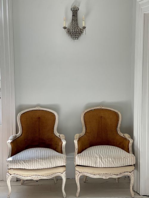 PAIR OF ANTIQUE FRENCH ARMCHAIRS - ADDITIONAL PHOTO 3