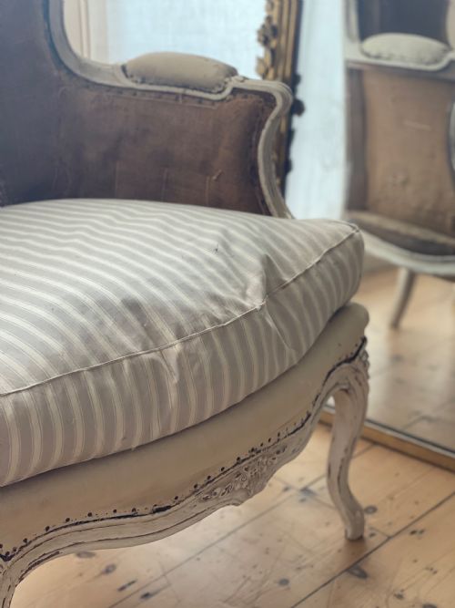 PAIR OF ANTIQUE FRENCH ARMCHAIRS - ADDITIONAL PHOTO 10