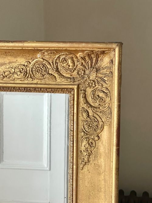 LARGE 19TH CENTURY FRENCH GILT EMPIRE MIRROR - ADDITIONAL PHOTO 11
