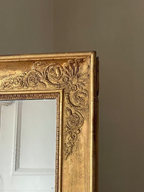 LARGE 19TH CENTURY FRENCH GILT EMPIRE MIRROR - ADDITIONAL PHOTO 10