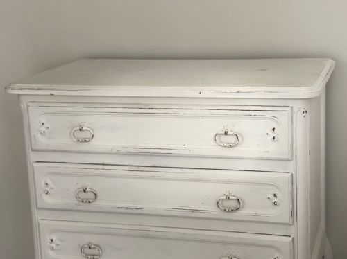 ANTIQUE FRENCH PAINTED CHEST OF DRAWERS - ADDITIONAL PHOTO 2