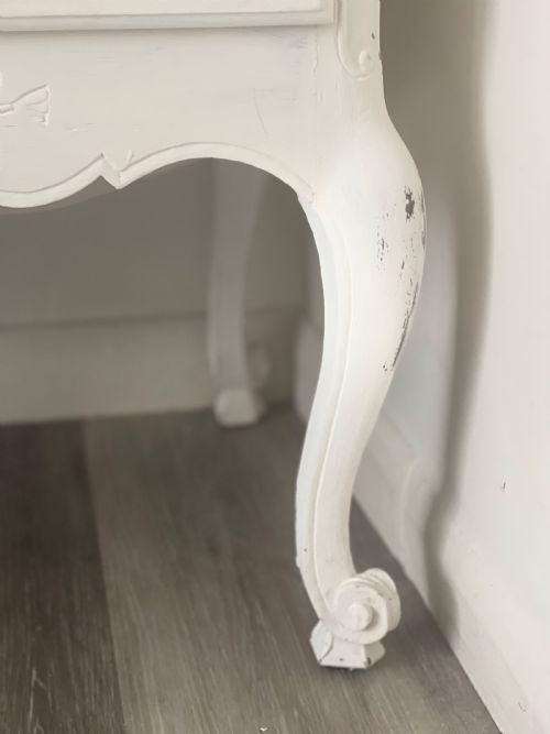 ANTIQUE FRENCH PAINTED CHEST OF DRAWERS - ADDITIONAL PHOTO 5