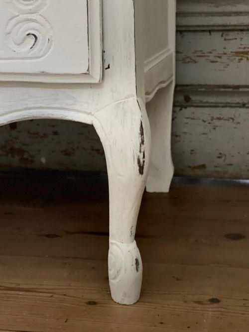 ANTIQUE FRENCH PAINTED CHEST OF DRAWERS - ADDITIONAL PHOTO 7
