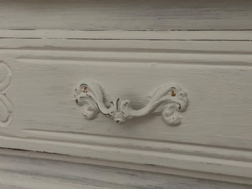 ANTIQUE FRENCH PAINTED CHEST OF DRAWERS - ADDITIONAL PHOTO 9