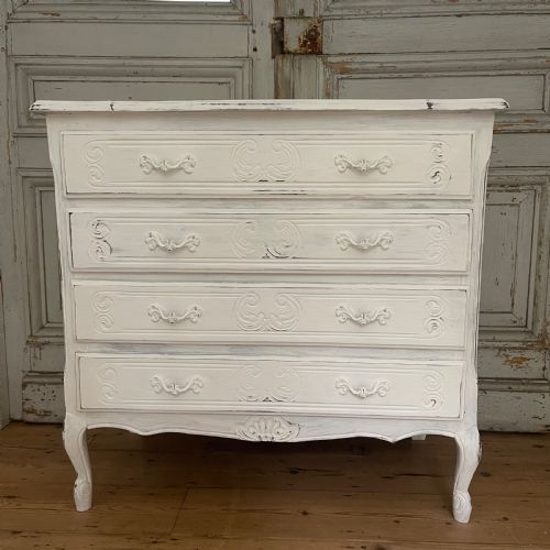 ANTIQUE FRENCH PAINTED CHEST OF DRAWERS - ADDITIONAL PHOTO 13