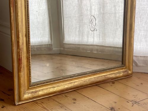 19TH CENTURY FRENCH GILT LOUIS PHILIPPE MIRROR - ADDITIONAL PHOTO 3