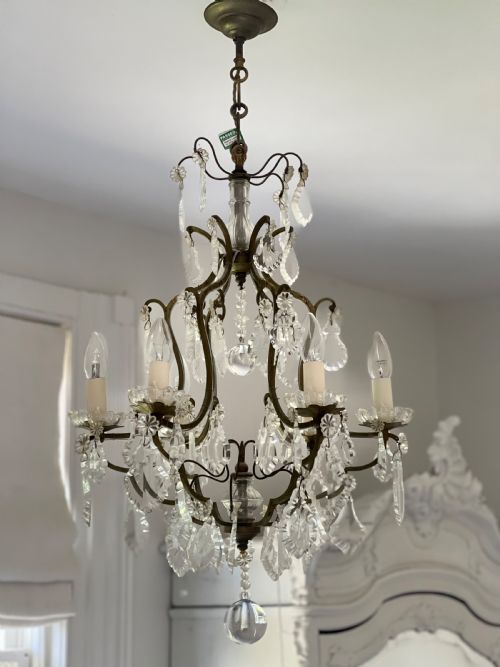 antique french chandelier - CATEGORY: ANTIQUE LIGHTING - DATED 19TH CENTURY