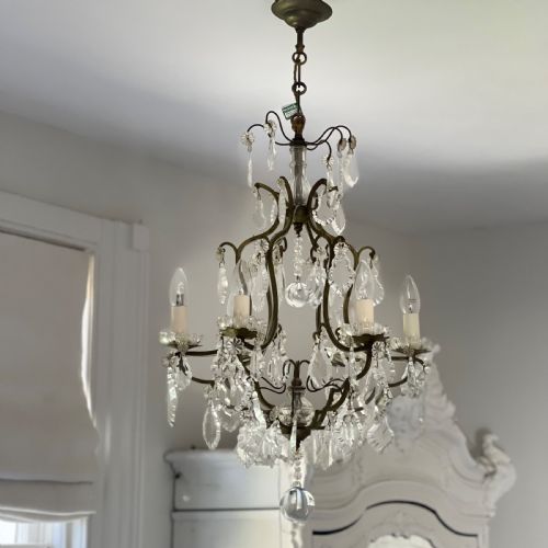 ANTIQUE FRENCH CHANDELIER - ADDITIONAL PHOTO 1