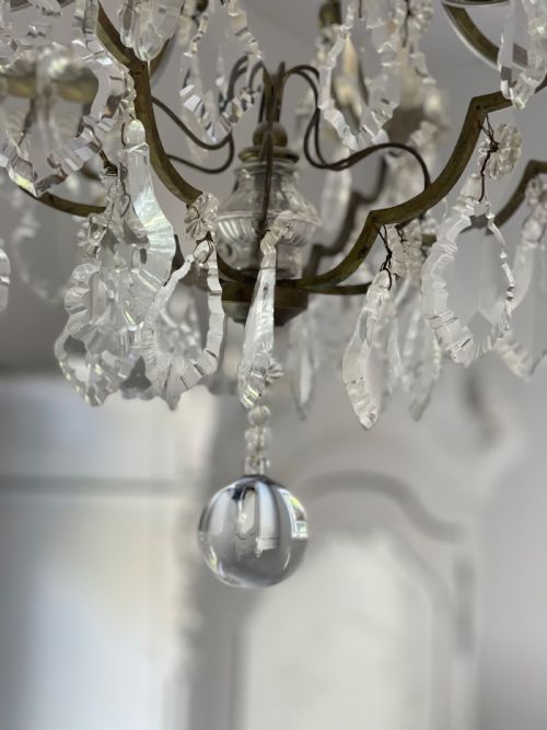 ANTIQUE FRENCH CHANDELIER - ADDITIONAL PHOTO 2