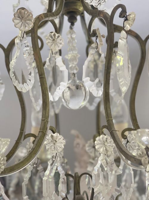 ANTIQUE FRENCH CHANDELIER - ADDITIONAL PHOTO 6