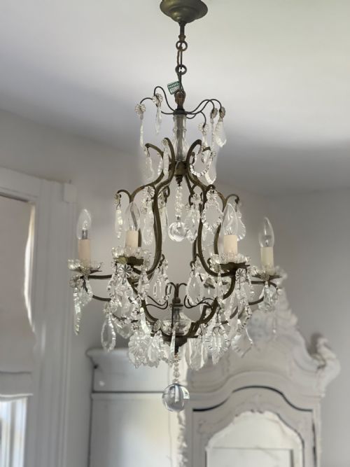 ANTIQUE FRENCH CHANDELIER - ADDITIONAL PHOTO 8