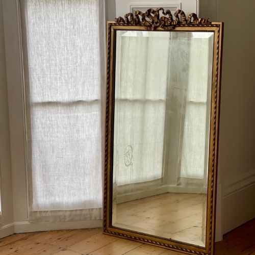 ANTIQUE FRENCH GILT MIRROR BEVELLED GLASS - ADDITIONAL PHOTO 2