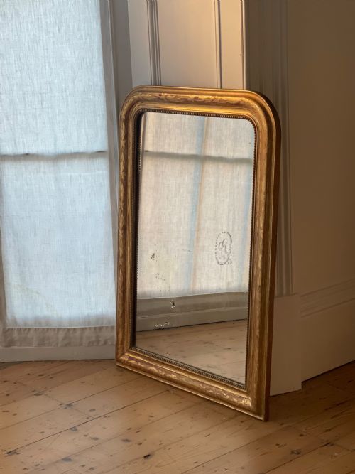 ANTIQUE FRENCH GILT LOUIS PHILIPPE MIRROR - ADDITIONAL PHOTO 7
