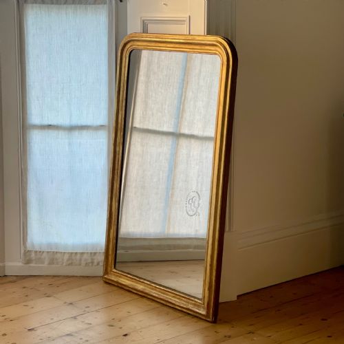 19TH CENTURY FRENCH GILT MIRROR C1820 MERCURY GLASS - ADDITIONAL PHOTO 8