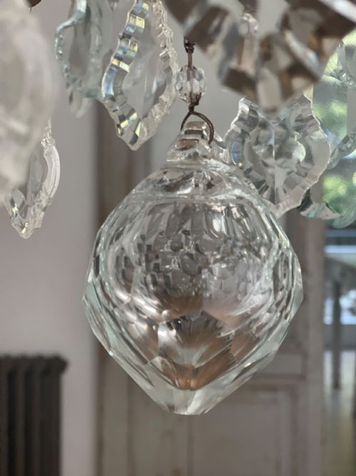 PAIR OF LARGE FRENCH CHANDELIERS - ADDITIONAL PHOTO 10