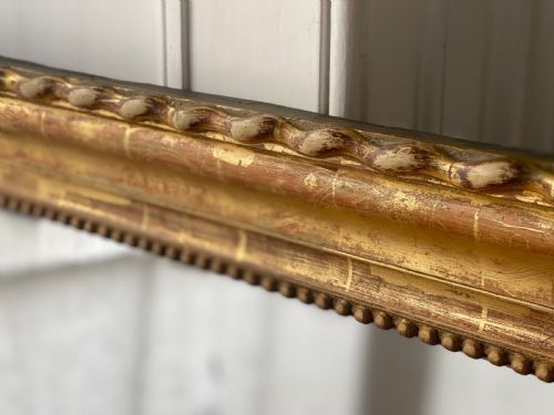 FRENCH GILT LOUIS PHILIPPE MIRROR C1800 MERCURY GLASS - ADDITIONAL PHOTO 2