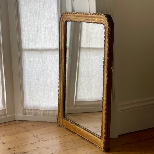 FRENCH GILT LOUIS PHILIPPE MIRROR C1800 MERCURY GLASS - ADDITIONAL PHOTO 8
