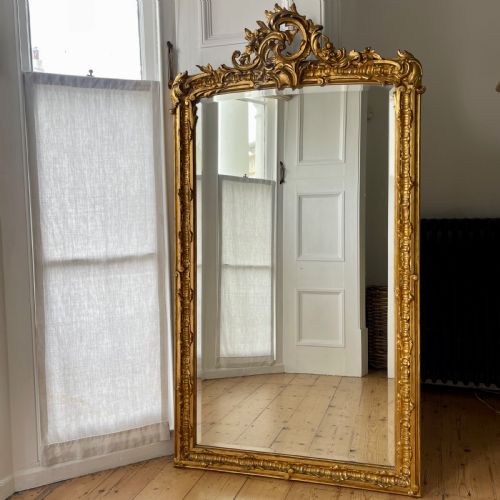 ANTIQUE FRENCH GILT MIRROR - ADDITIONAL PHOTO 8