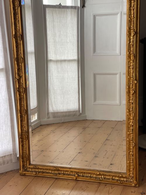ANTIQUE FRENCH GILT MIRROR - ADDITIONAL PHOTO 9