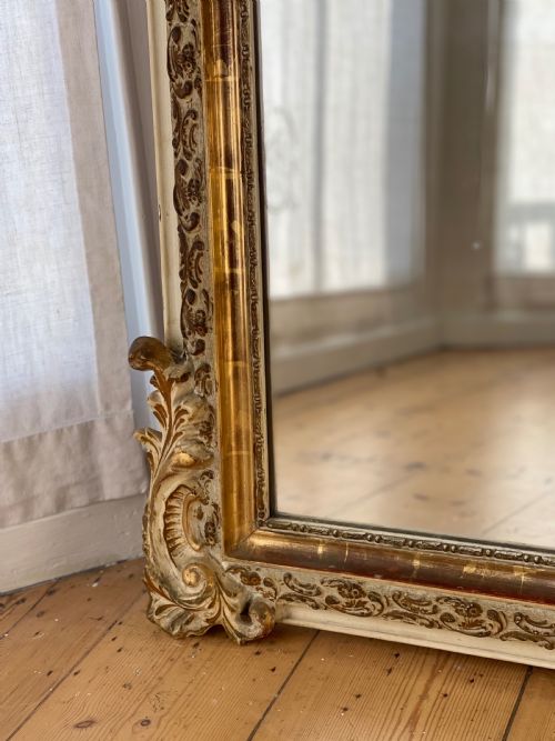 LARGE FRENCH GILT MIRROR C1850 - ADDITIONAL PHOTO 6